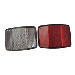 Bicycle Reflectors Front Rear Warning Light Safety Lens Fits 31.8mm Handlebar Seatpost For MTB Bike Bicycle Accessorie