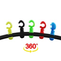 10PCS 360°Rotatable Bicycle Brake Cable Clips Rotatable Road Bicycle Cable Housing Fixing Holder Guide Buckle Clips