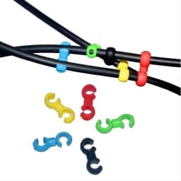 10PCS 360°Rotatable Bicycle Brake Cable Clips Rotatable Road Bicycle Cable Housing Fixing Holder Guide Buckle Clips