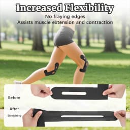 10pcs Kinesiology Tape for Knees, Knee Support & Stability, Knee Pain Relief Athletic Tape - Waterproof & Elastic, Breathable