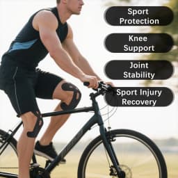 10pcs Kinesiology Tape for Knees, Knee Support & Stability, Knee Pain Relief Athletic Tape - Waterproof & Elastic, Breathable