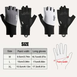 GTUBIKE Summer Bicycle Gloves Half Finger MTB Cycling Gloves for Men 3D Padded Anti-Slip Shock-Absorbing Biking Bike Accessories