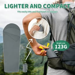 MAPLEAF Sleeping Bag Liner Camping Sheet Outdoor Travel Hiking Camping Sleeping Bag Lightweight Portable Summer Sleeping Bag