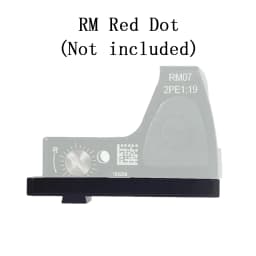 Universal G17 Mount Rear Sight Plate Mount Base Adapter For Glock 17 19 G17 G19 Fit RM VISM VISM-PRO M1 M2 Red Dot Sight