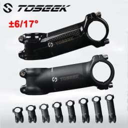 Toseek MTB Handlebar Stem 31.8mm 6/17 Degree Bike Power Aluminum Tundish Carbon Mountain Bike Stem Bicycle Table Cycling Parts