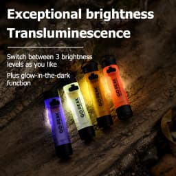 GOPEAK Pocket Mini Flashlight Outdoor Key Clip Cap Ambient Led Long Endurance Disaster Relief Emergency 5050 Small Light