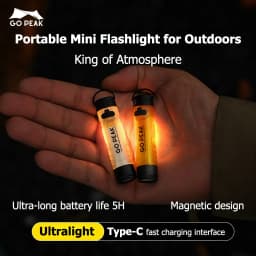 GOPEAK Pocket Mini Flashlight Outdoor Key Clip Cap Ambient Led Long Endurance Disaster Relief Emergency 5050 Small Light