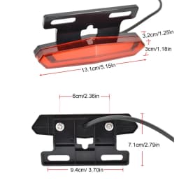 24-48V Ebike Front Brake Rear Light Set Horn Headlight Switch Energy Saving With Ebike Turn Functional Tail Light Bicycle Light