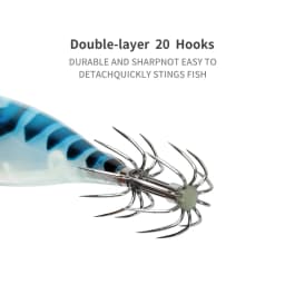 New Squid Bait 5.2g 8cm Webfoot Octopus Egi Artificial Shrimp Egi Lure Air Cuttlefish Squid Machine Horizontal Squid Jig Hook