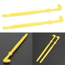 2PCS Loop Tyer and Hook Disgorger Tool, Fast Knot Tying Kit for Fishing Line, Durable Plastic Tool for Hook Removal and Loop