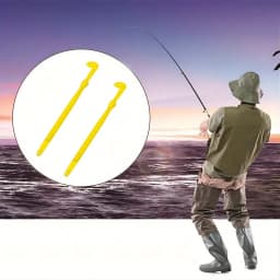 2PCS Loop Tyer and Hook Disgorger Tool, Fast Knot Tying Kit for Fishing Line, Durable Plastic Tool for Hook Removal and Loop