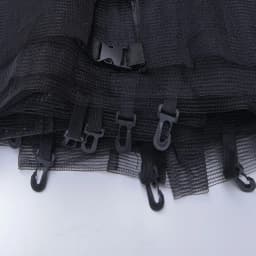 (Only Net, No Pole) Trampoline Safety Net Enclosure Netting Protection Replacement for 6/8/10/12Ft Trampoline Frames w/ Zipper