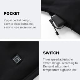 52 Areas New Heated Underwear Winter Thermal Underwear Women Men Heating Jacket Winter Accessories USB Electric Heating Clothes