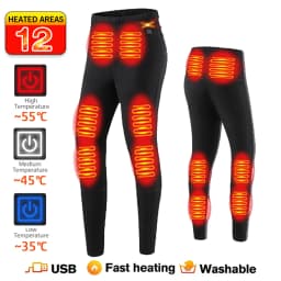 52 Areas New Heated Underwear Winter Thermal Underwear Women Men Heating Jacket Winter Accessories USB Electric Heating Clothes