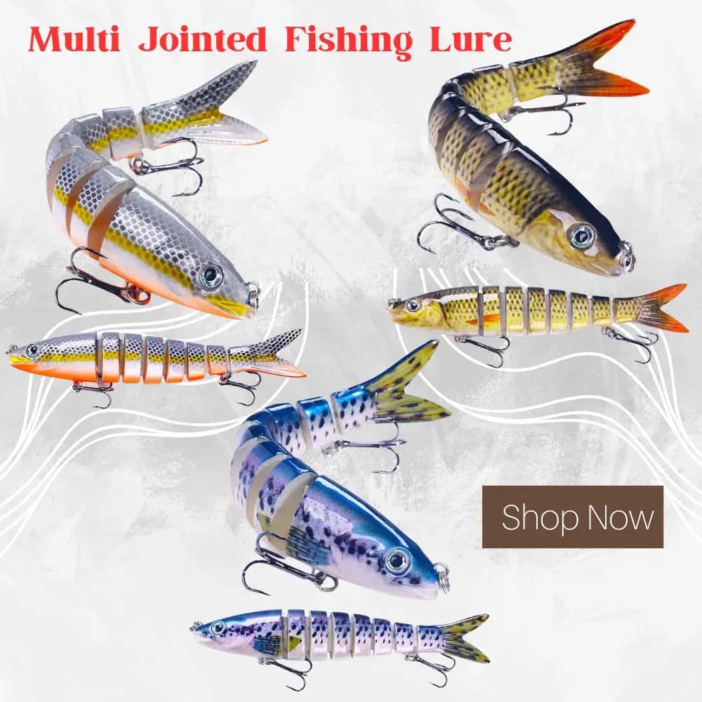Multi Jointed Fishing Lure Slow Sinking Bionic Segmented Bait 13.4cm/18.6g Wobble Tackle for Freshwater Saltwater Pesca