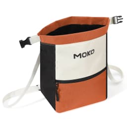 MoKo Chalk Bag for Rock Climbing Large Capacity Climbing Chalk Bag with Magnetic Snap and Zipper Pocket Portable Chalk Bucket