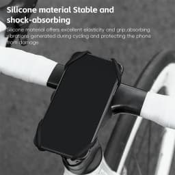 WEST BIKING Bicycle Cell Phone Holder Road Bike MTB Silicone Mobile Phone Holder Normal Shaped Handlebar Universal Accessories