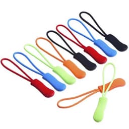 10/20pcs zipper puller, durable PVC zipper puller, suitable for bags, backpacks, clothes, suitcases, etc