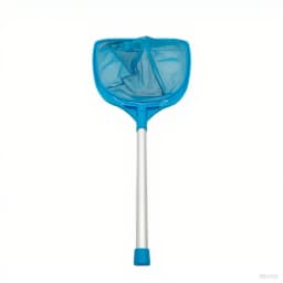 Metal Pole Pool Leaf Skimmer Net - Durable Rake for Fine Debris in Inground/Above Ground Pools, Spas, Hot Tubs