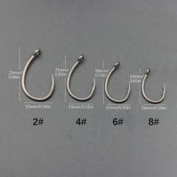 6pcs Carp Fishing Ready Tied Hair Rigs Alloy Steel Carp Fishing Hook Braided Line For Method Feeder Fishing Accessories Tackle