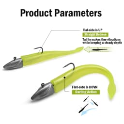 LEYDUN BR Soft Bait Fishing Lures 83mm 2.7g Jig Head Hook 3g 5g 7g 9g 12g 14g Winding & Darting Soft Fish For Sea Bass Pike Lure