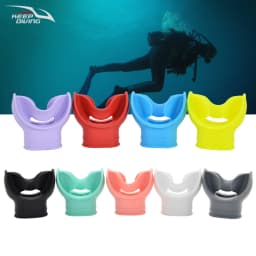 1Pcs Scuba Diving Second Stage Silicone Mouthpieces Snorkel Regulator Octopus Mouthpieces Underwater Breathing Accessories