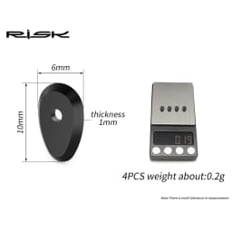 RISK Road Bicycle Electronic Shift Lever Custom Button Washer for UT8170 / DA9270 Bike Derailleur System, 3D Printed Polymers