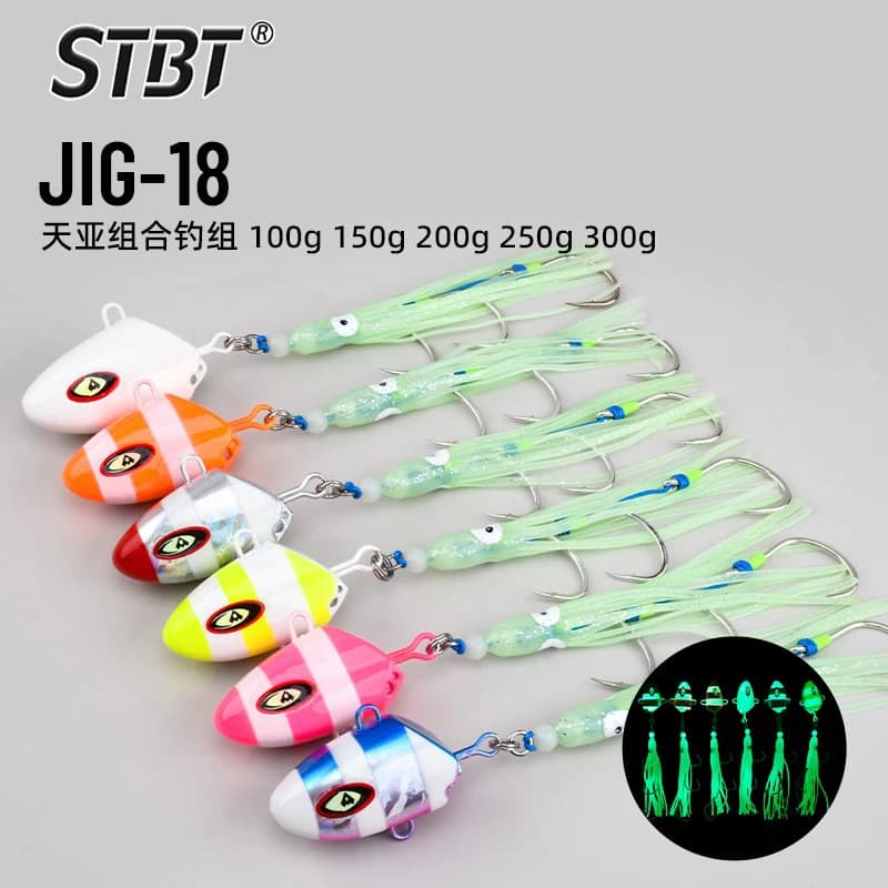Metal Jig Head Hook 100g150g200g250g300g Kabura Bullet Squid Lure Assist Hooks Sinking Jigging Lure Bottomship Marlin Inchiku