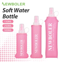 NEWBOLER 150/250/500ml Water Bottle TPU Collapsible Soft Flask Outdoor Sport Hiking Camping Running Portable Soft Water Bottle