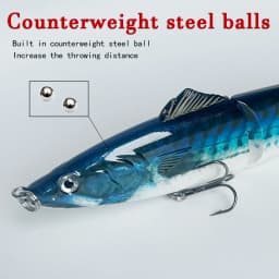 20cm55g Bionic Multi-Section Lure Fishing Baits for Sea And Freshwater Far Casting Prey Fish Universal Fishing Grounds