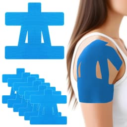 10 PCS Kinesiology Tape for Shoulder Precut,Shoulder Tape -Waterproof & Breathable, Enhance Elastic Sports Tape for Pain Support