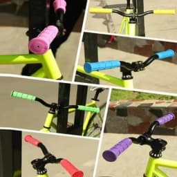 1Pair Bicycle Handlebar Grips Anti-skid Bike Handle Bar Grips Rubber Covers Fixed Gear BMX MTB Mountain Bike Bicycle Accessories