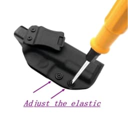 Ultimate Concealment Kydex IWB Holster for Glock 17/22/31 - Custom Molded, Adjustable Retention, Quick Draw