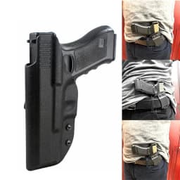 Ultimate Concealment Kydex IWB Holster for Glock 17/22/31 - Custom Molded, Adjustable Retention, Quick Draw