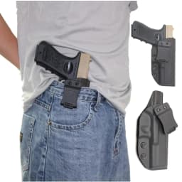 Ultimate Concealment Kydex IWB Holster for Glock 17/22/31 - Custom Molded, Adjustable Retention, Quick Draw
