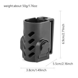 Tactical Flashlight Holster Duty Belt Universal Torch Carry Case Outdoor Flash Light Adjustable Flashlight Holder