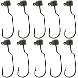 10PCS/LOT 3.5G 5G 7G Barbed Jig Head Worm Soft Bait Lead Head Hook High Carbon Steel For Carp Bass Fishing Lures