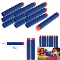 50/100pcs 7.2cm For Nerf Soft Bullets Darts Round Head Refill Sponge Darts Children Toy Gun Bccessories Bullet For Nerf Blasters
