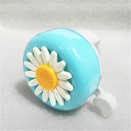 Pink/Red/Blue Flower Bicycle Bell Cute Floral Bike Horn Easy Install Cycling Accessories for Girls Women Kids Bike Ornaments