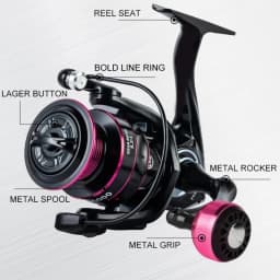Professional Ultra Light Metal/EVA Left/Right Hand Swap Fishing Reel Grip 5.2:1 High 26LB Max Drag Speed Casting Spinning Reel