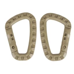 5/10/15/20pcs Tactical D-Shape Plastic Carabiner With Hard Spring Snap Clip ITW Keychain Gear Hook For Outdoor Camping Tools