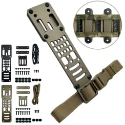 Tactical Drop Leg Carry Platform Metal Modular Adjustable Pistol Holster Adapter Compatible QLS Airsoft Adapter Accessories
