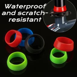 2 PCS Cruisers Road Bicycles Mountain Bikes Seat Bar Dust Cover Silicone Tube Waterproof Cover Seat Bar Protective Cover Ring