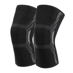 2PCS High-Elastic Compression Knee Sleeves,Breathable Supportive Knee Braces with Reinforced Knee Pad,Gym Sports Knee Support