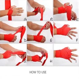 2PCS 2.5 or 5M Boxing Training Bandages Cotton Sports Bandages Sanda Kick Boxing Mma Hand Gloves Wraps Belt Boxing Sports Strap