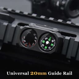3/5Pcs Compass Thermometer Combo 2 in 1 Tactical Airsoft AR15 M4 M16 Compact Navigation Thermometer for 20mm Rail Gun Accessory