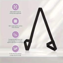 Adjustable Yoga Mat Storage Strap with Thickened Carrier - Multi-Purpose Fitness Strap Suitable for Yoga Mats, Gym Eq