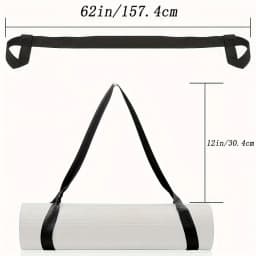 Adjustable Yoga Mat Storage Strap with Thickened Carrier - Multi-Purpose Fitness Strap Suitable for Yoga Mats, Gym Eq