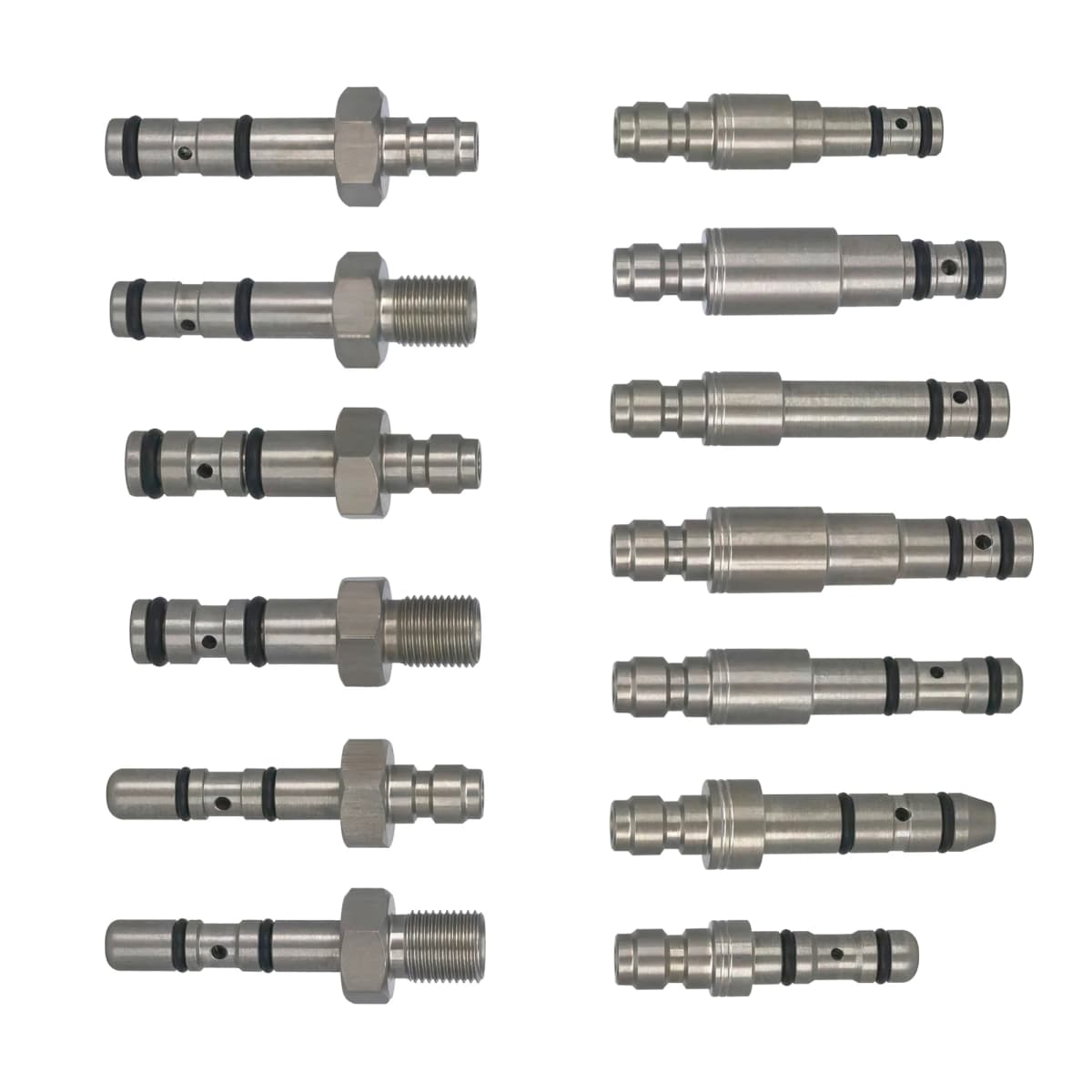 Stainless Steel Filling Probe Quick Charging Adapter Valve 8mm Fill Nipple or 1/8BSPP Thread for High Pressure Air