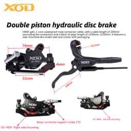 XOD H800/H880 Electric Scooter Hydraulic Oil Brake for IScooter IX4, IX5s W9 Electric Scooter Hydraulic Disc Brake
